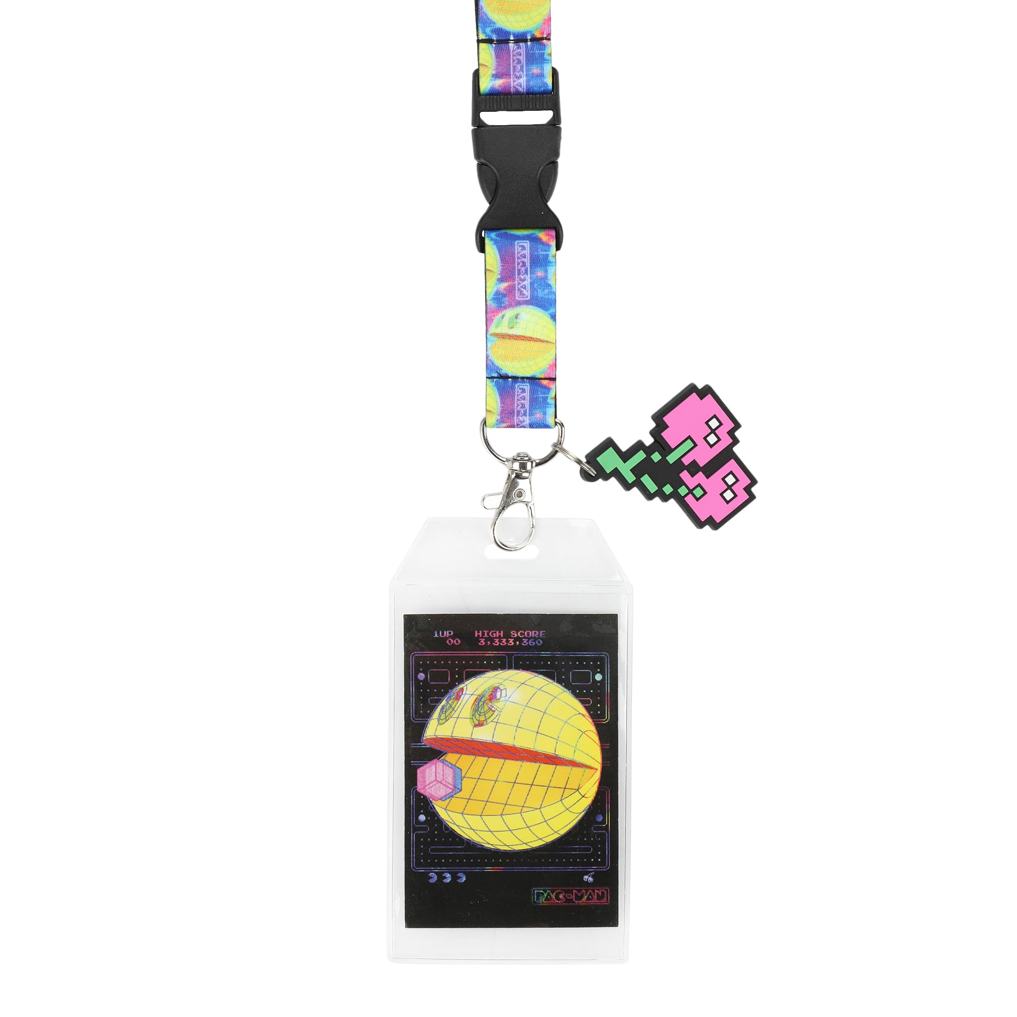 Pacman Twin Cherries 22" Lanyard With ID Sleeve