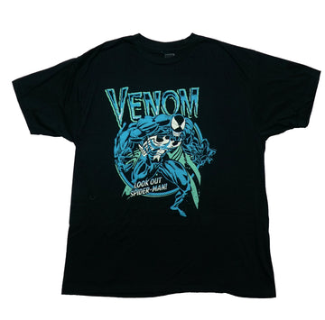 Venom Mens T-Shirt - All Blue Venom Look Out Spider-Man!