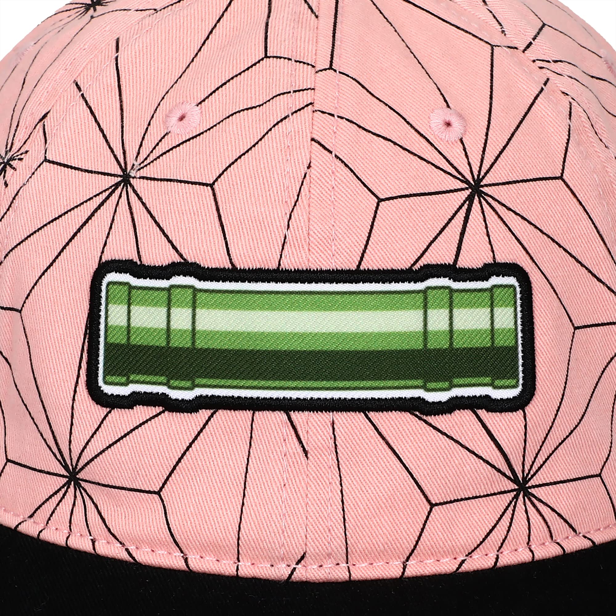 Demon Slayer Embroidered Season 1 Logo Black Adjustable Baseball Hat