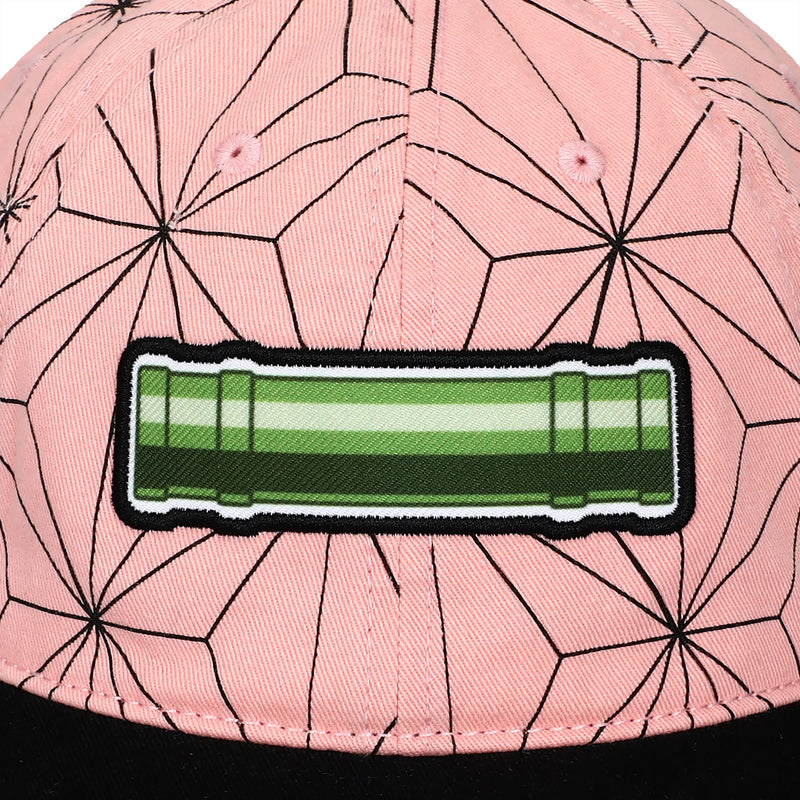 Demon Slayer Embroidered Season 1 Logo Black Adjustable Baseball Hat
