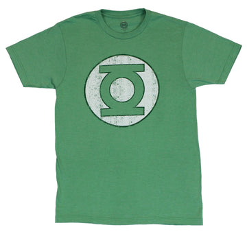 Green Lantern (DC Comics) Mens T-Shirt - Distressed Dotted Society Symbol