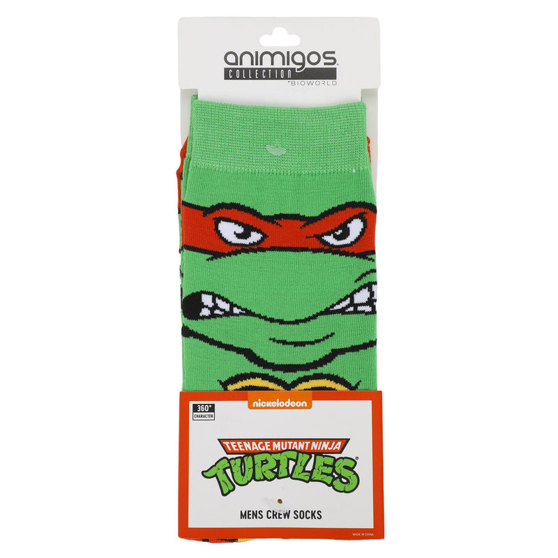 Bioworld Teenage Mutant Ninja Turtles Animigos Men’s Crew Socks