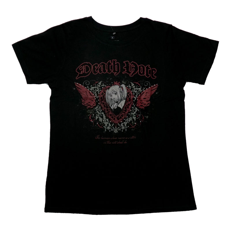 Death Note Mens T-Shirt - Misa in Heart Frame Whose Name is Written