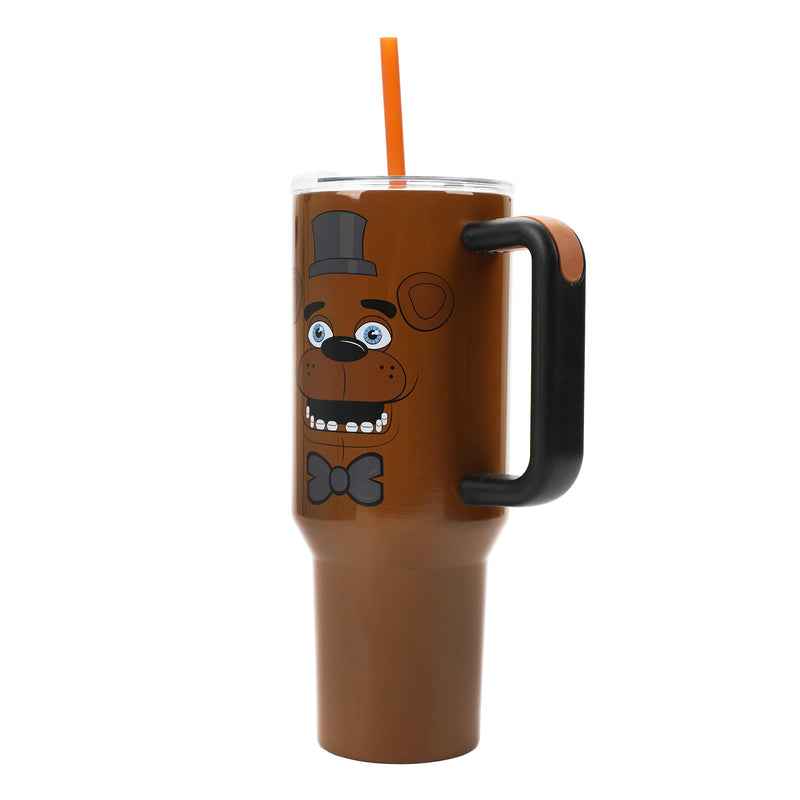 Bioworld Five Nights at Freddy's Tumbler 40-oz Stainless Steel Insulated Travel Mug with Straw