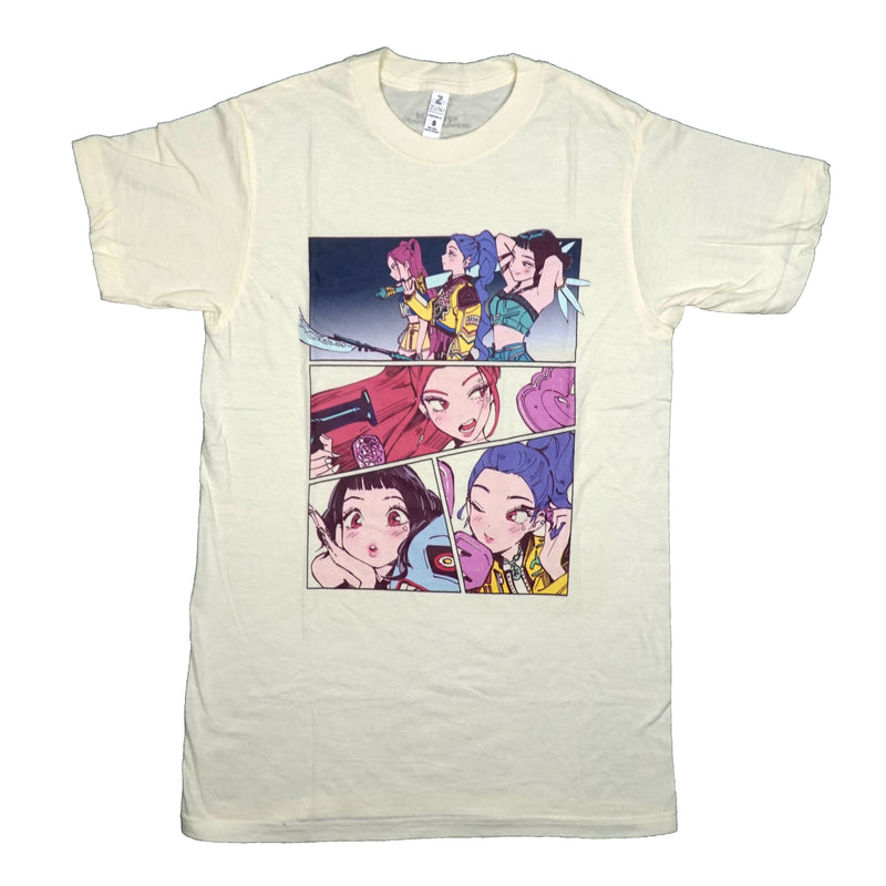 KPop Demon Hunters Mens T-Shirt - Full Color Action Panels