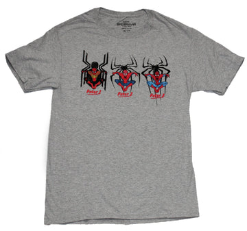 Spider-man Mens T-Shirt - 3 Versions Of Peter Parker