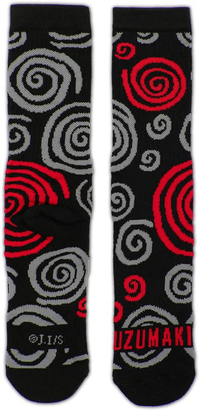 Ripple Junction Uzumaki Adult Horror Crew Socks