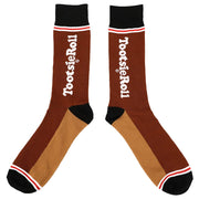 Bioworld Chocolate Tootsie Roll Pops Candy Labels Casual fun Crew Socks for Boys 5-Pack - Inmyparentsbasement.com