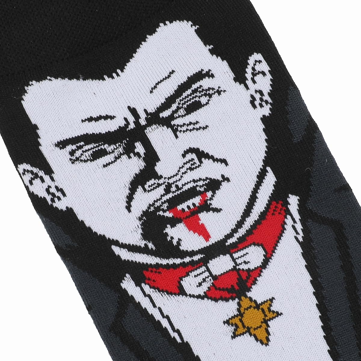 Bioworld Universal Monsters Dracula Men's Black Animigos Crew Socks