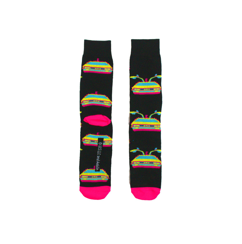 Back To The Future Retro Pastel DMC DeLorean Men's Crew sock