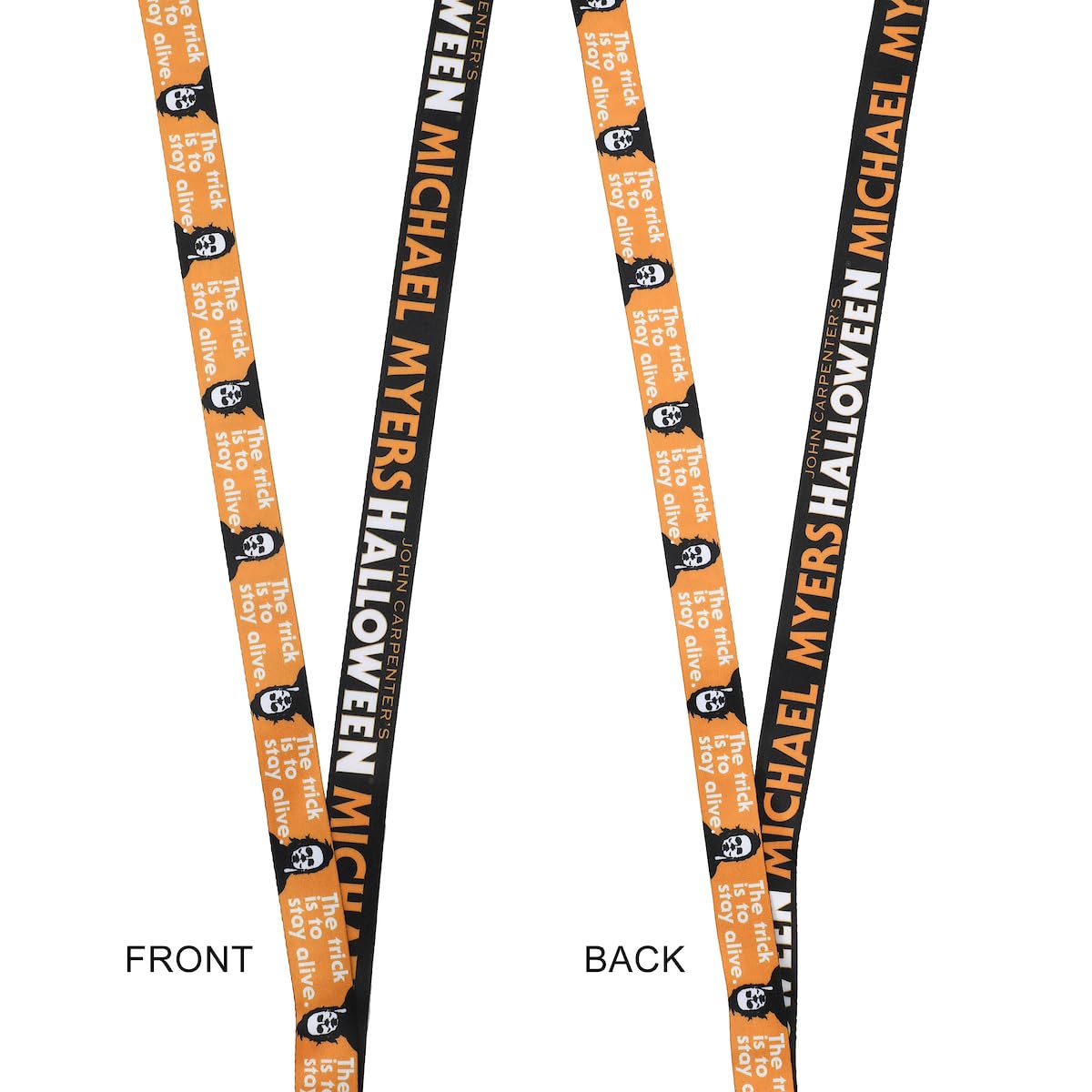 John Carpenter's Halloween Michael Myers AOP Yellow Lanyard With ID Holder