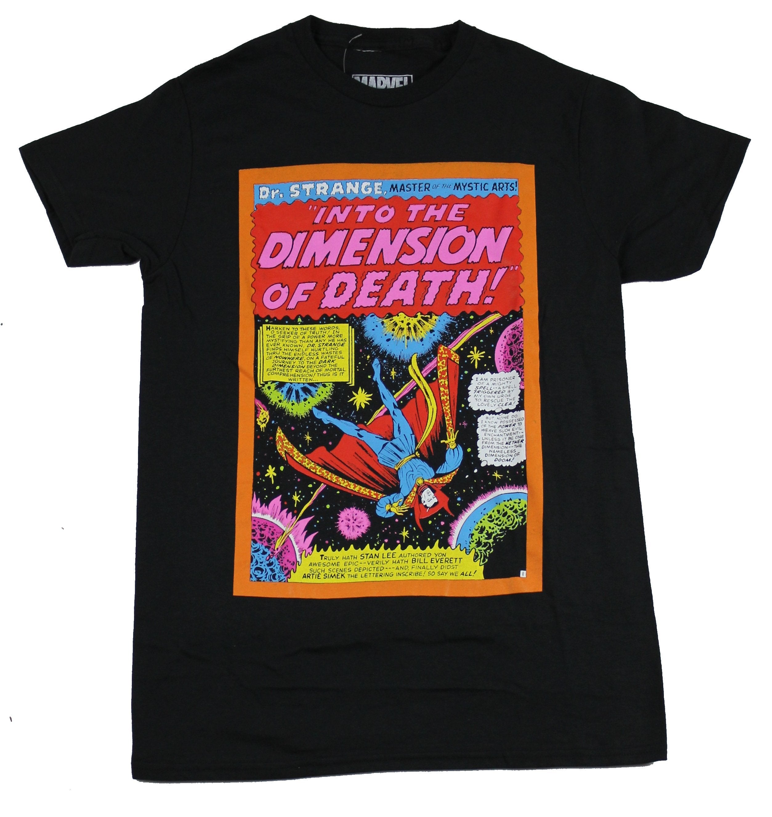 Doctor Strange Mens T-Shirt - Neon Dimension of Death