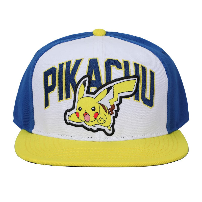 Bioworld Pokemon Pikachu Color Block Snapback Hat