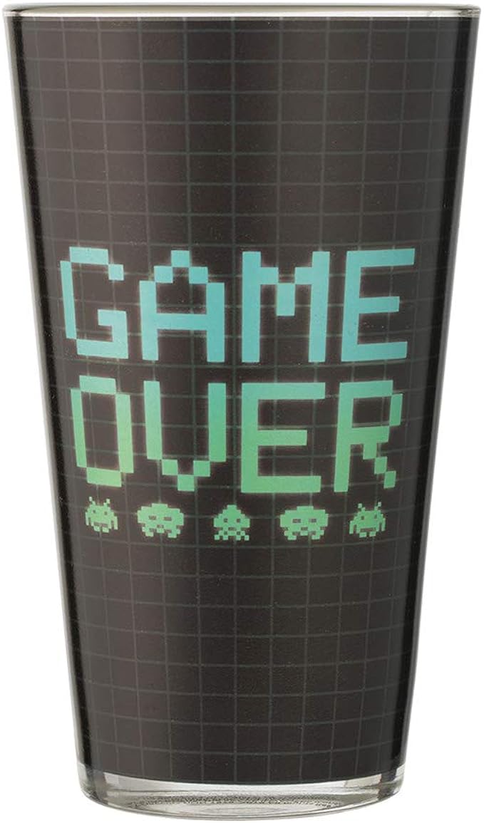 Space Invaders 2 pc. 16 oz. Laser Decal Glass Set