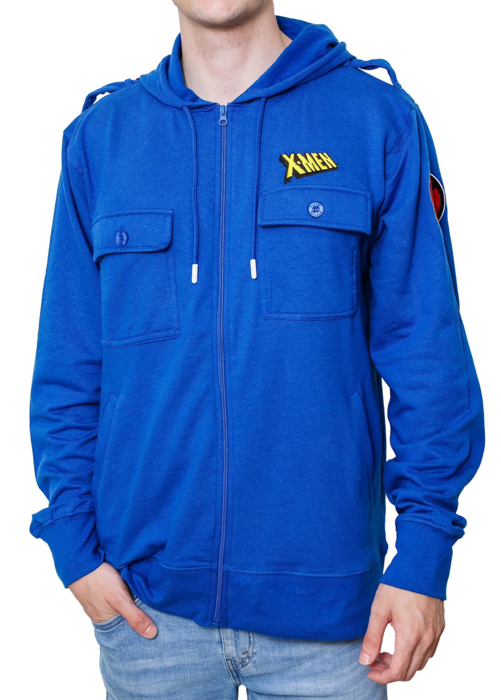 Marvel X-Men Jim Lee Wolverine Patch Jacket Hoodie