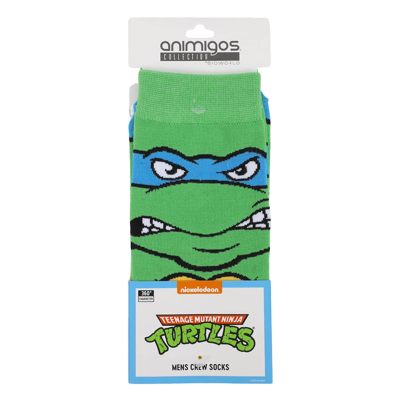 Bioworld Teenage Mutant Ninja Turtles Animigos Men’s Crew Socks