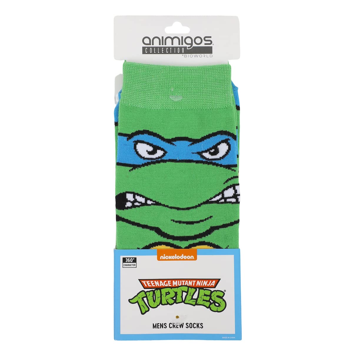 Bioworld Teenage Mutant Ninja Turtles Animigos Men’s Crew Socks