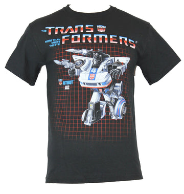 Transformers Mens T-Shirt - Autobot Jazz Action figure Box Art Image