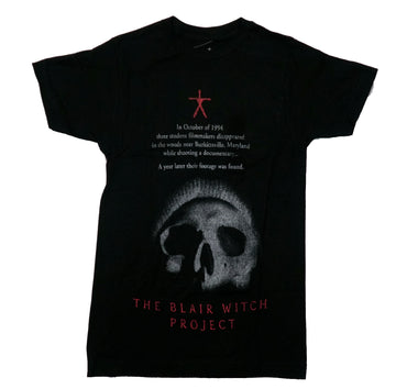 The Blair Witch Project Mens T-Shirt - Text Under Symbol Skull Image