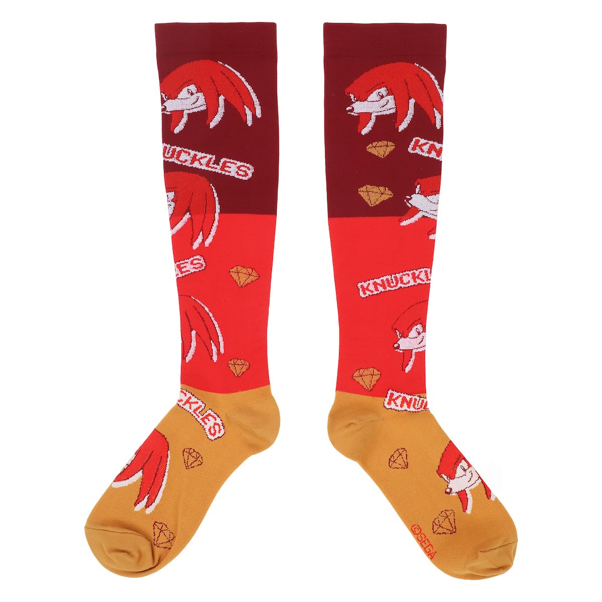 Bioworld Sonic the Hedgehog Sonic and Knuckles Athletic Compression Socks