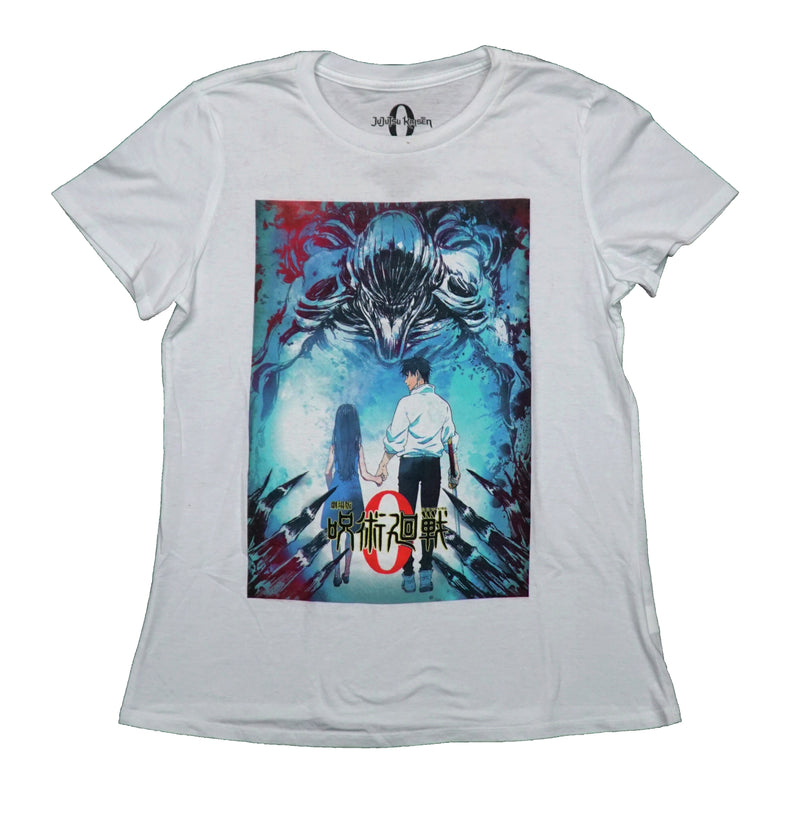 Jujutsu Kaisen 0 Mens T-Shirt - Couple Walking Below Demon Key Art