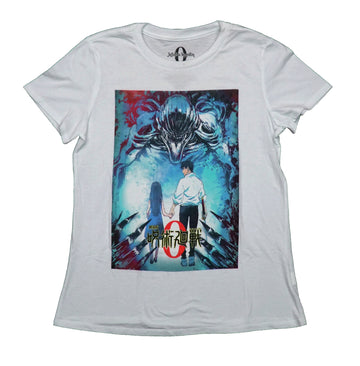 Jujutsu Kaisen 0 Mens T-Shirt - Couple Walking Below Demon Key Art