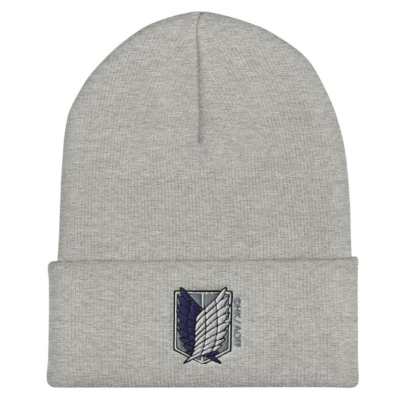 Ripple Junction Attack On Titan Scout Shield Icon Embroidered Cuff Beanie Officially Licensed