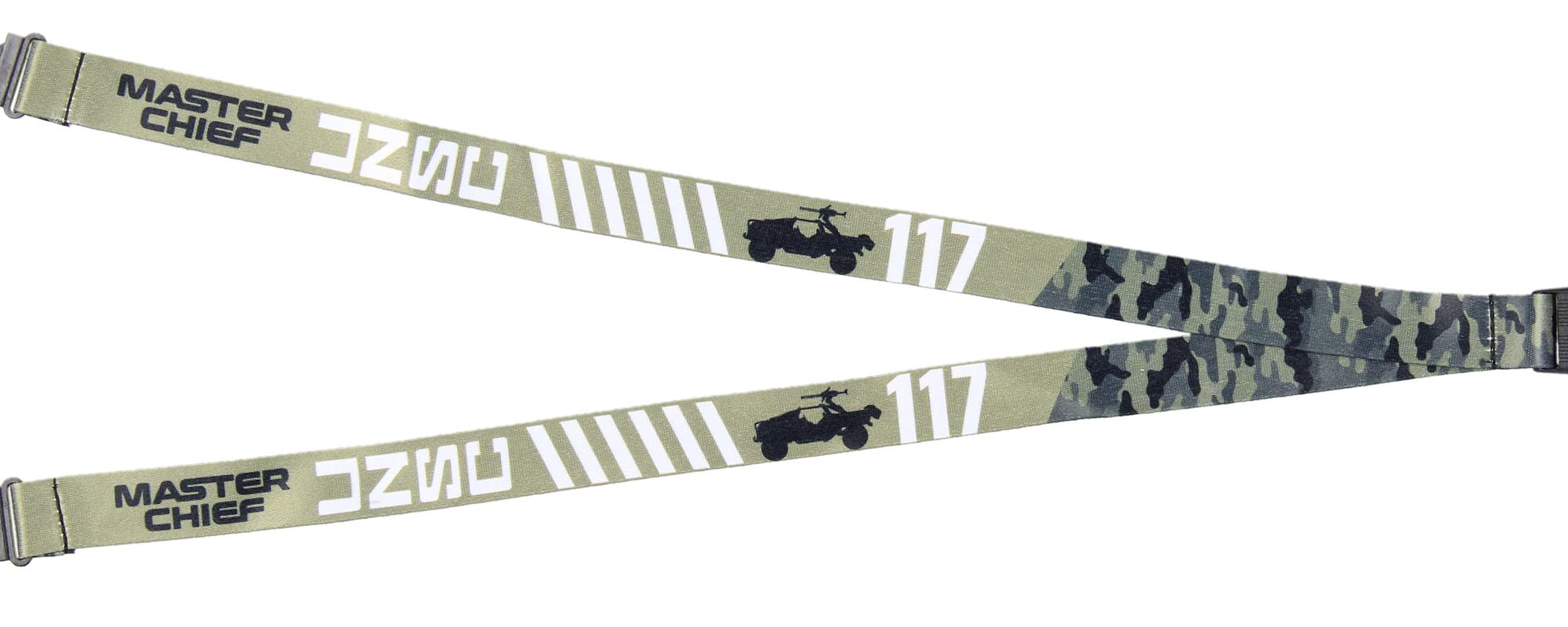 Halo Video Game Lanyard Keychain w/ 2" Master Chief Rubber Charm
