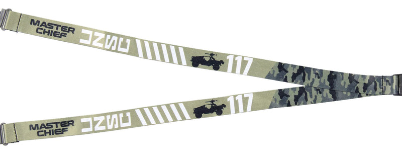Halo Video Game Lanyard Keychain w/ 2" Master Chief Rubber Charm