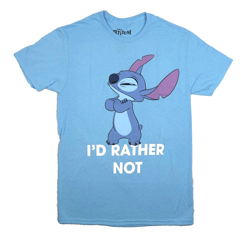 Lilo And Stitch Mens T-Shirt - Disney Arms Folded Over I'd Rather Not