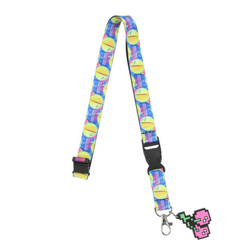 Pacman Twin Cherries 22" Lanyard With ID Sleeve