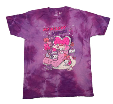 My Melody & Kuromi Mens T-Shirt - Sleepover Duo Tie Dye