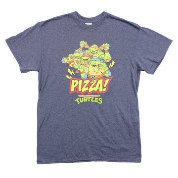 Teenage Mutant Ninja Turtles Mens T-Shirt -  Celebrating Pizza!