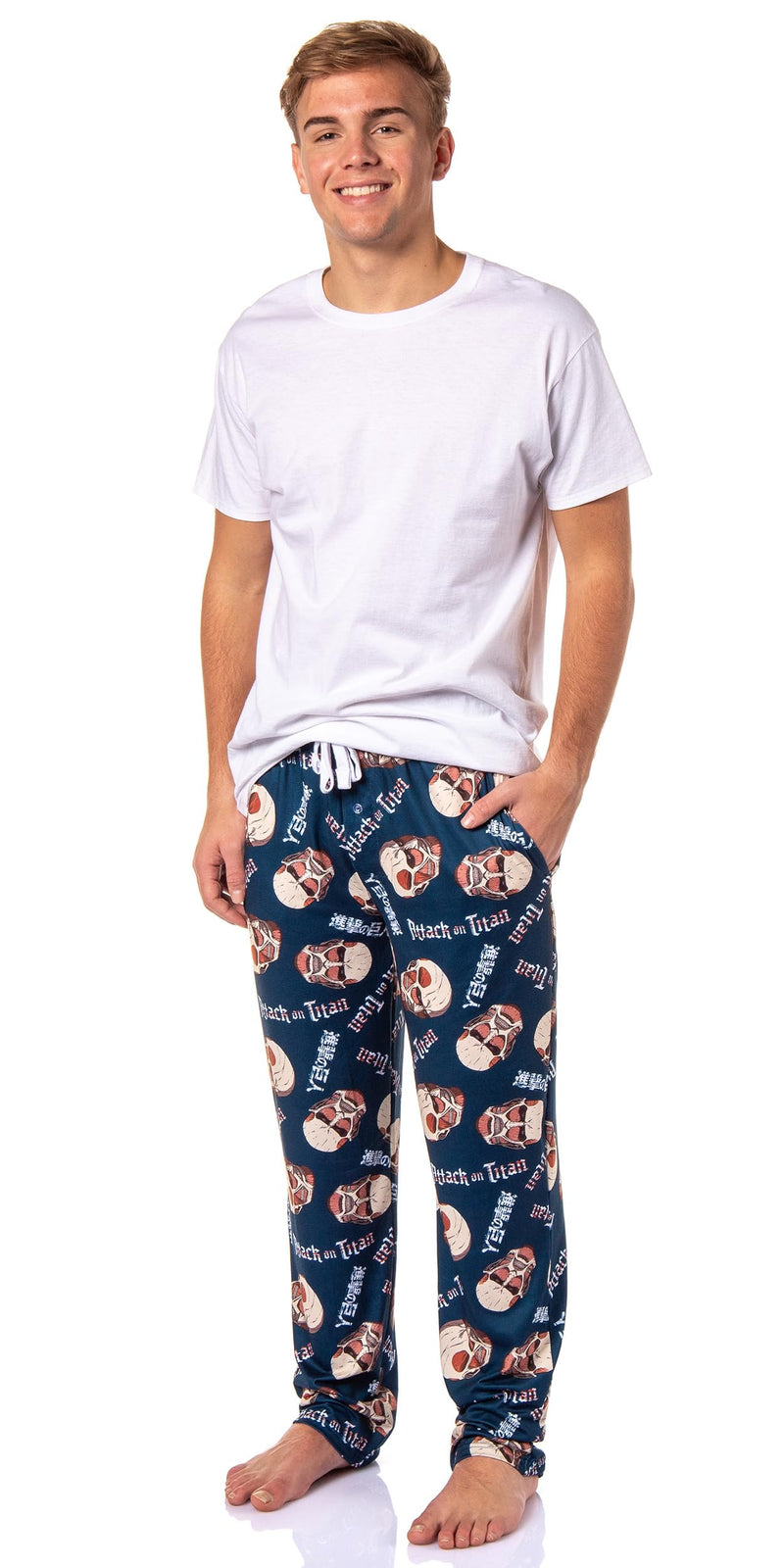 Men's Attack On Titan Manga Merch Pajama Pants Colossal Titan Anime Adult Sleep Pants