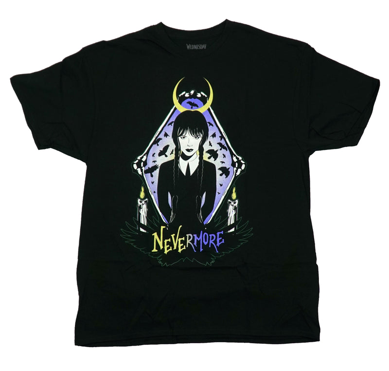 Wednesday Mens T-Shirt -  Inside Diamond Bone Frame Nevermore