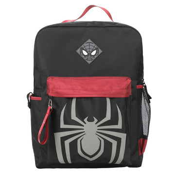Bioworld Marvel Miles Morales Game Logo And Mask Black Laptop Backpack