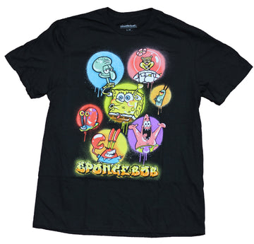 Spongebob Squarepants Mens T-Shirt - Dripping Circle Pics