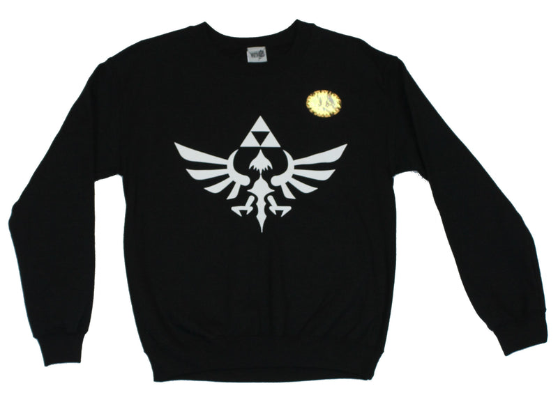 The Legend of Zelda Mens Crewneck Sweatshirt - Classic Triforce Logo Image