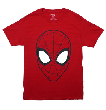 Spider-Man Mens T-Shirt - Giant Spidey Head Image