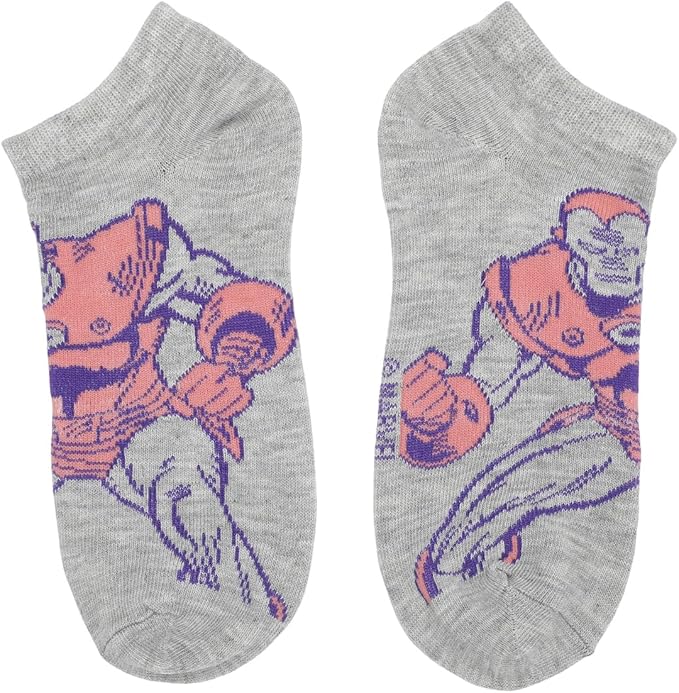 Bioworld Marvel Avengers Superheroes -  Adult-Female Modern 5 Pack Ankle Socks