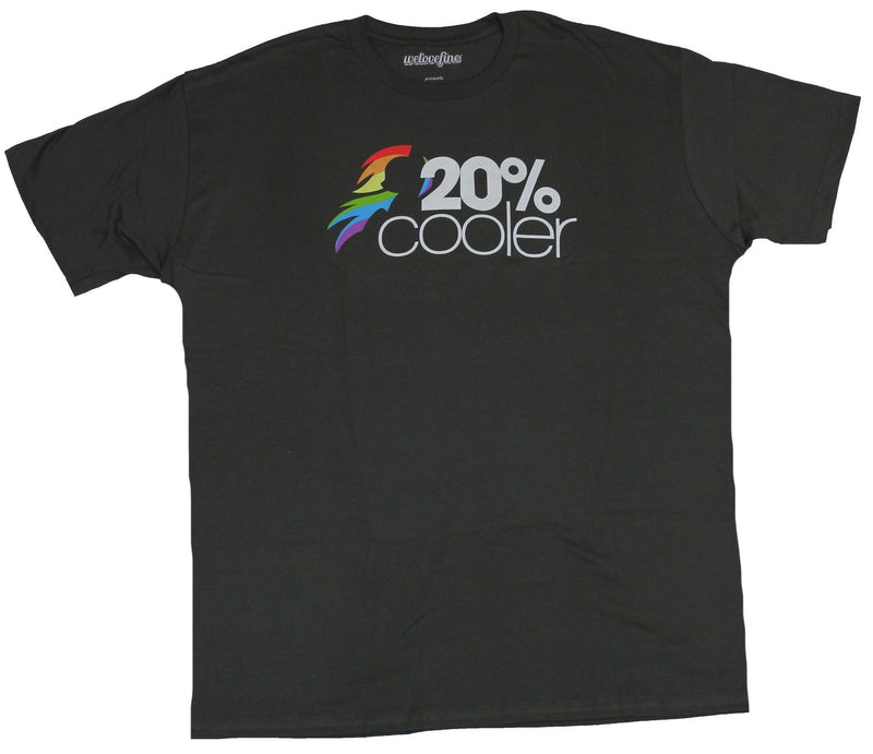 My Little Pony Mens T-Shirt  - 20% Cooler Rainbow Dash Word Logo