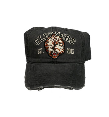 Last of Us Dad Hat Adjustable Sublimated Est Clickers 2013 Distressed  Embroidered Image