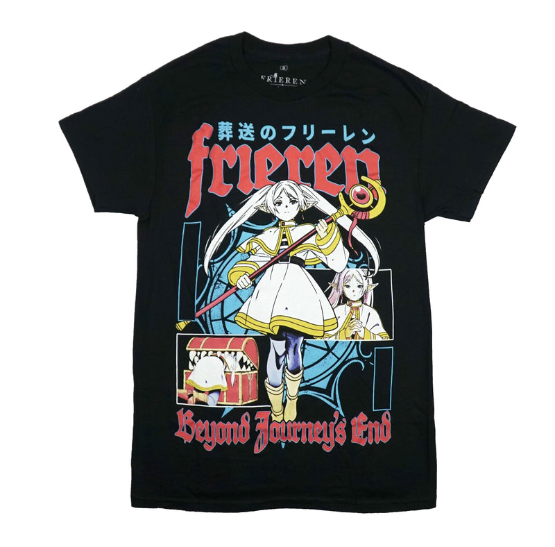 Frieren Mens T-Shirt - Standing Besides Herself Digging in Mimic