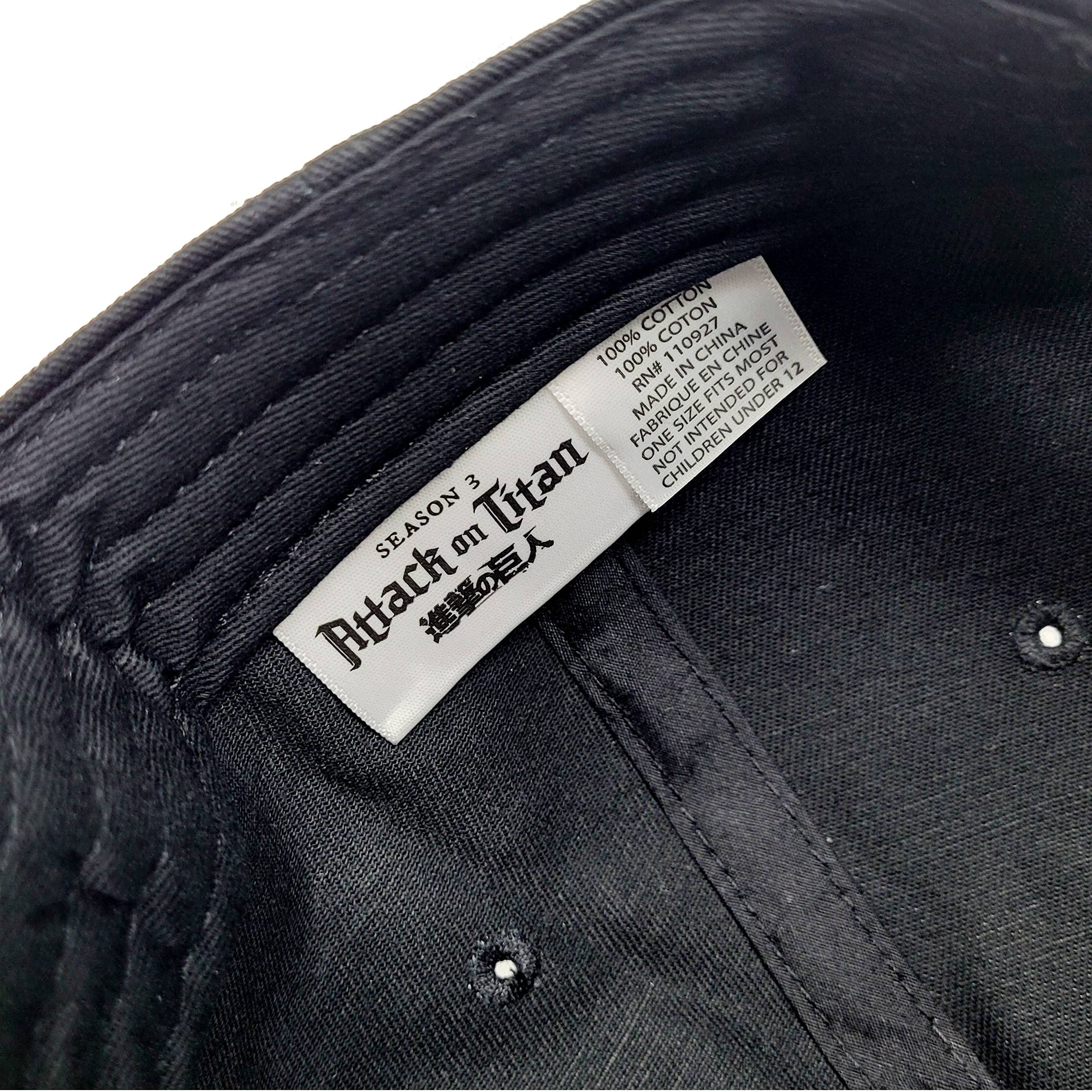 Ripple Junction Attack on Titan Season 3 Adult Unisex Two Toned Survey Corps Logo Flat Bill Snap Back Hat