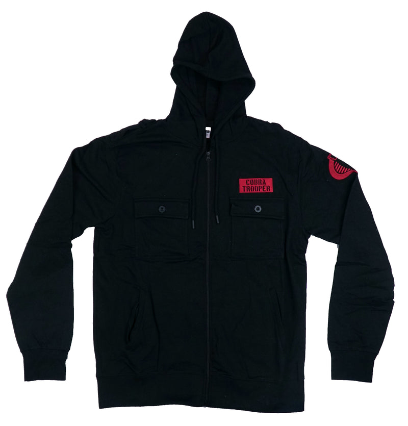 Gi Joe Cobra Trooper Commander Zip Up Hoodie - Inmyparentsbasement.com