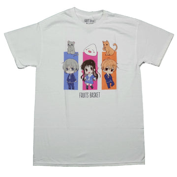 Fruits Basket Mens T-Shirt - Chibis Under Animals