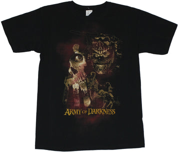Army of Darkness Mens T-Shirt - Multi Movie Images Collage