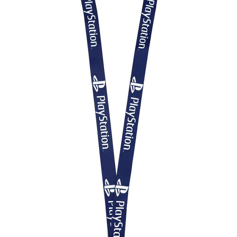 PlayStation Lanyard Featuring Button Symbols With Charm - Inmyparentsbasement.com