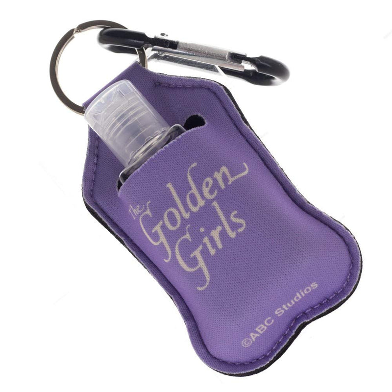 Golden Girls Dorothy Keychain with Hand Sanitizer Bottle Holder