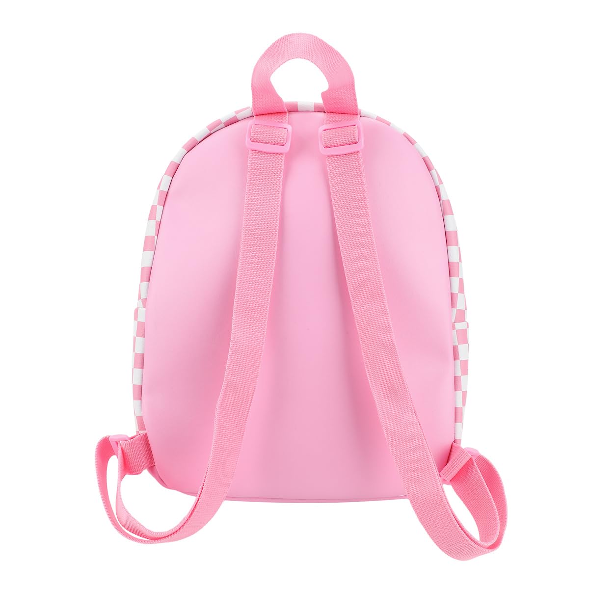 Super Mario Bros Princess Peach 10.6” Pink & White Checkered Mini Backpack